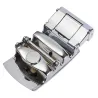 Genuine leather belt with automatic buckle - brownBelts