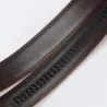 Genuine leather belt with automatic buckle - brownBelts