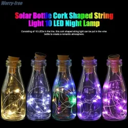 Solar powered bottle cork - garland - LED - night lightSolar lighting