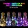 Solar powered bottle cork - garland - LED - night lightSolar lighting