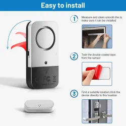 Door / window magnetic sensor - alarm - wireless - anti-theft security protection systemHome security