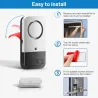 Door / window magnetic sensor - alarm - wireless - anti-theft security protection systemHome security