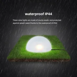 Garden solar light - half globe shaped - 5 LED - waterproof - ground mountedSolar lighting