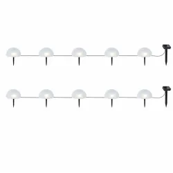 Garden solar light - half globe shaped - 5 LED - waterproof - ground mountedSolar lighting