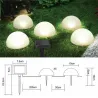 Garden solar light - half globe shaped - 5 LED - waterproof - ground mountedSolar lighting
