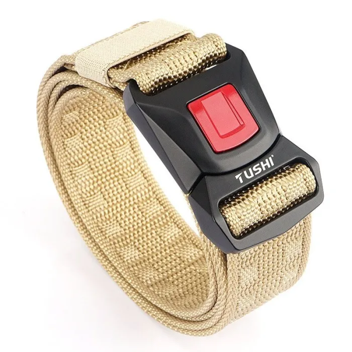 Stylish tactical belt - quick release metal buckle - nylonBelts