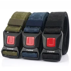 Stylish tactical belt - quick release metal buckle - nylonBelts