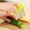 Potato cutter - chips - French fries maker - wavy knife - stainless steelTools