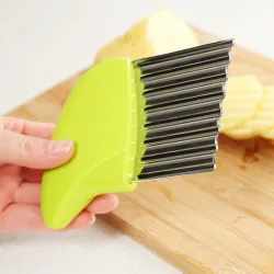 Potato cutter - chips - French fries maker - wavy knife - stainless steelTools