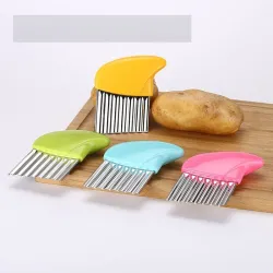 Potato cutter - chips - French fries maker - wavy knife - stainless steelTools