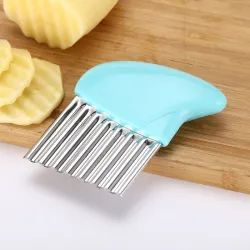 Potato cutter - chips - French fries maker - wavy knife - stainless steelTools