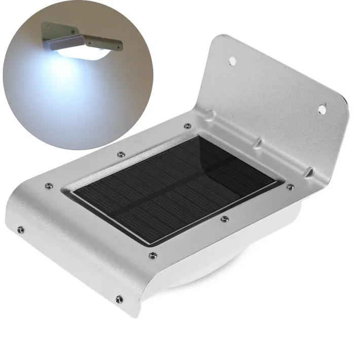 LED garden solar light lamp with motion sensor - aluminumSolar lighting