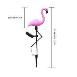 Garden solar light - LED lamp - waterproof - flamingoSolar lighting