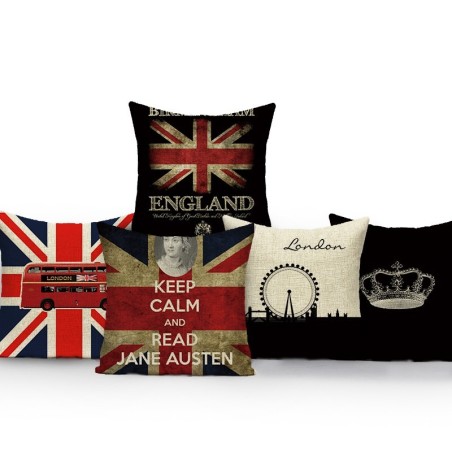 Decorative cushion cover - London style - British flag - 40 cm * 40 cm - 45 cm * 45 cmCushion covers