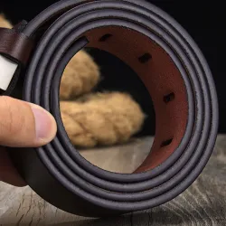 Genuine leather belt - metal buckleBelts