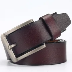 Genuine leather belt - metal buckleBelts