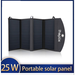 25W solar panel - folding charger - USB - waterproof - for SmartphonesChargers
