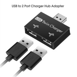 USB 2.0 to 2 port charger - HUB adapterHubs