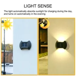 Solar garden light - LED wall lamp - waterproofSolar lighting