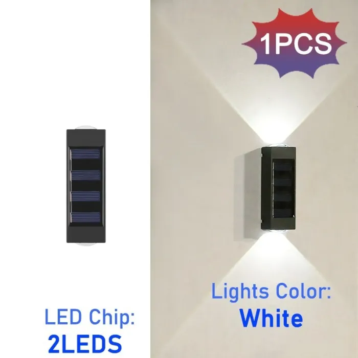 LED solar light - outdoor wall lamp - waterproof - up / down lightSolar lighting