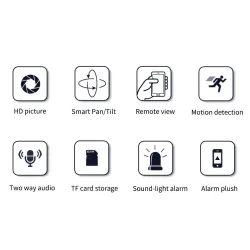 Security CCTV camera - night vision - outdoor - WiFi - 2MP - PTZ - HD - 1080PSecurity cameras