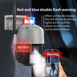 Security CCTV camera - human detection - auto tracking - HD night vision - waterproof - 1080P - 2MP - PTZ - WiFiSecurity cameras