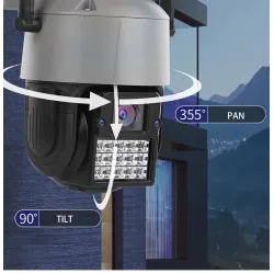 Security CCTV camera - human detection - auto tracking - HD night vision - waterproof - 1080P - 2MP - PTZ - WiFiSecurity cameras
