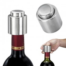 Wine / champagne / bottle closer - vacuum stopper - stainless steelBar supply