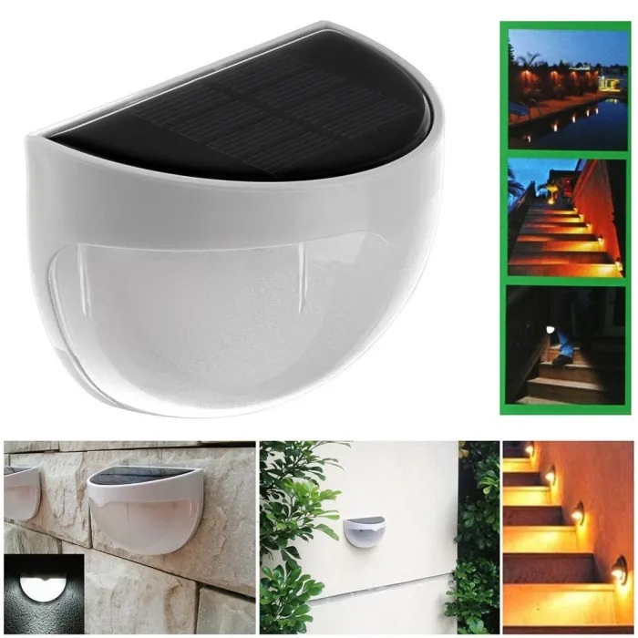 Solar powered garden wall light - waterproof - 6 LEDSolar lighting