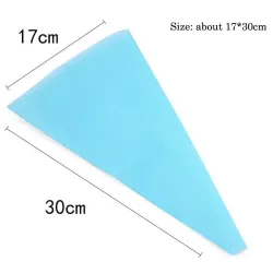 Silicone piping bag - reusable - cream / pastry / icing - 30 cmBakeware