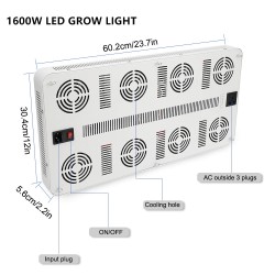LED plant grow light - full spectrum - 300W - 1600WGrow Lights