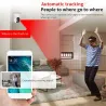 Wireless camera - baby monitor - auto tracking - two way audio - 5G IP - WiFi - 720PSecurity cameras