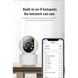 Wireless camera - baby monitor - auto tracking - two way audio - 5G IP - WiFi - 720PSecurity cameras