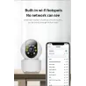 Wireless camera - baby monitor - auto tracking - two way audio - 5G IP - WiFi - 720PSecurity cameras