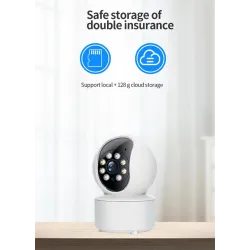 Wireless camera - baby monitor - auto tracking - two way audio - 5G IP - WiFi - 720PSecurity cameras