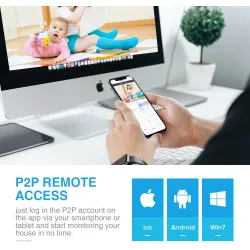 CCTV wireless IP camera - baby monitor - auto tracking - night vision - 720P - WiFiSecurity cameras