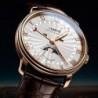 LOBINNI - luxury Quartz watch - moon phase - waterproof - leather strap - white / brownWatches