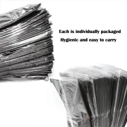 Protective face / mouth masks - disposable - 4-layer - black - 50 piecesMouth masks