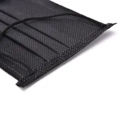 Protective face / mouth masks - disposable - 4-layer - black - 50 piecesMouth masks