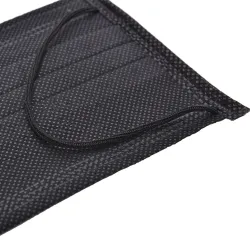 Protective face / mouth masks - disposable - 4-layer - black - 50 piecesMouth masks