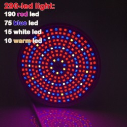 Plant grow lamp - dual head - hydroponic - full spectrum - with desk clip - 290 LED - E27Grow Lights