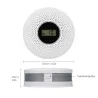2 in 1 - carbon monoxide / smoke combo sensor - LCD display - with LED / sound warningHome security