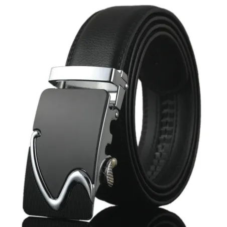 Luxury leather belt - with automatic buckle - 110cm - 130cmBelts