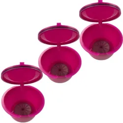 Plastic coffee capsules - refillable - for Dolce Gusto - 3 piecesCoffee ware