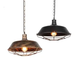 Vintage ceiling lamp - with metal shade - 110 - 220V - E27Ceiling lights