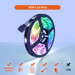 RGB LED strip - Bluetooth - with remote controllerLED strips