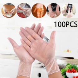 Disposable transparent gloves - for food / medical / surgical use - 100 piecesSkin