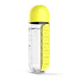 Daily pill organizer - box - water bottle - leak-proof - 600mlWater bottles