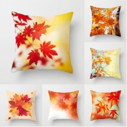 Decorative pillowcase - maple leaves print - 50 cm * 50 cmCushion covers