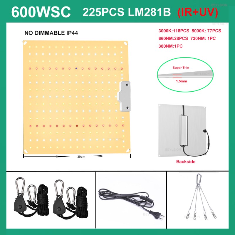 BEYLSION - LED plant grow lamp - full spectrum - with daisy chain - waterproofGrow Lights